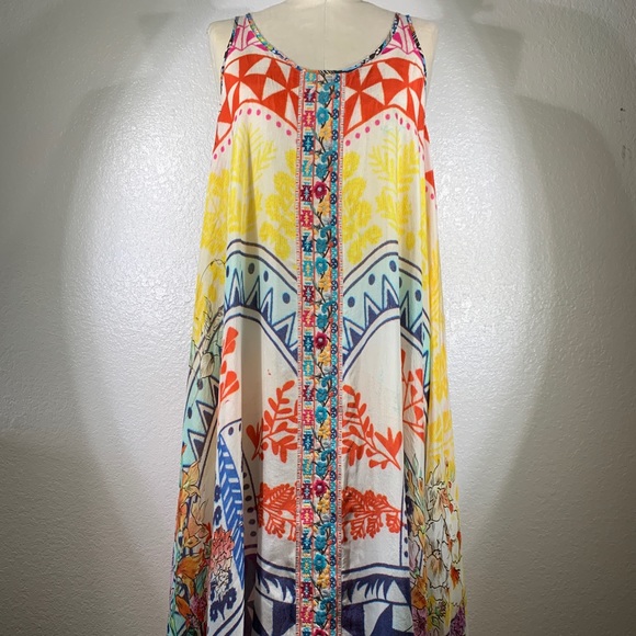 Johnny Was Dresses & Skirts - Johnny Was Swing Ellyo Silk Dress Size M NWT